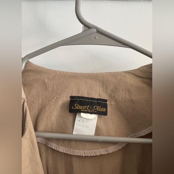 Vintage Stuart Alan Tan Women's Dress - Picture 3 of 10